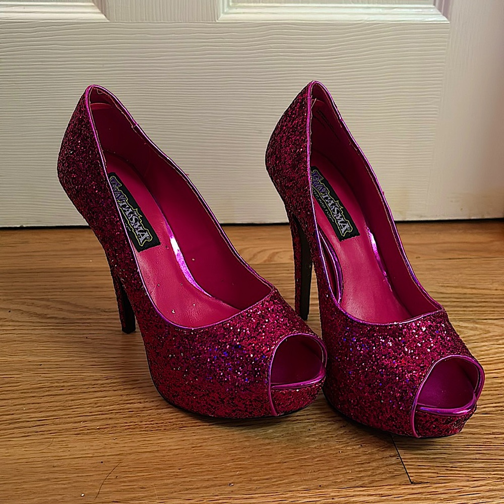 Funtasma Pink Sparkle High Heels